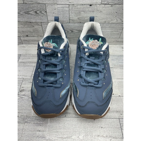 Skechers D'Lites 13084 Blue Casual Sneaker Shoes Women Size 9 - Picture 2 of 13